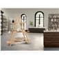 A-frame shelf with simple aesthetic to compliment any environment