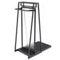 Garment display rack with melamine construction