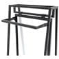 Garment display rack with 21 inch hang rail 