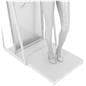 Garment display rack with removable mannequin platform 