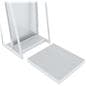 Garment display rack with melamine wood insert base 