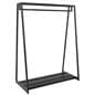 Retail clothes rack stands at 68 inches tall