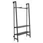 Wall mount a-frame outrigger with matte black finish