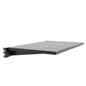 Gondola shelf is made from rigid steel with black finish
