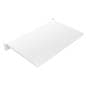 Gondola shelf in white for use with our smooth panel merchandiser