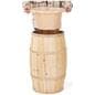 Food grade cedar barrel with removable plastic liner