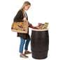 Food grade cedar barrel with overall height of 30 inches