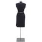 Female body form mannequin with height adjustable stand