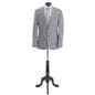 Male mannequin body with black wooden tripod base