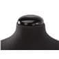 Male mannequin body has a wooden neck cap