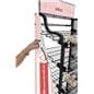 Custom bakery rack signage for BAKCRT6NBK with UV printed graphic panels 