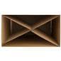30 x 30 printed cardboard platform riser with x-shaped insert