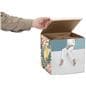 Custom corrugated display cube with 5-sided design 