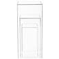 Clear nested display pedestal set with nested design