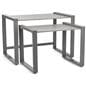 Modern nesting tables with rectangular design