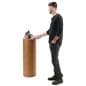 Cork pedestal display with a height of 36 inches