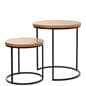 Round cork nesting tables made with FSC Certified Natural Cork