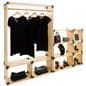 Modular shelving system with sturdy and robust construction