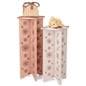 Knockdown display pedestal made of eco-friendly Xanita board
