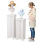 Knockdown display pedestal is a great eco-friendly swap