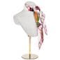 Jewelry bust stand with round base