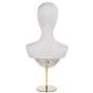 Jewelry head bust display with easy assembly 
