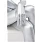 Abstract seated female mannequin measures 36 inch deep