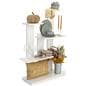 4-tier merchandise shelves with an overall height of 45.75 inches