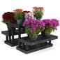 24 inch tall tri-level pyramid display with weather resistant construction 