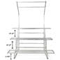 Steel nursery plant rack with overall weight of 145 pounds