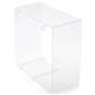 multi-purpose acrylic display cube for gridwall with one eighth inch thick construction 