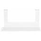 Lightweight acrylic gridwall display shelf 