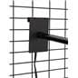 Gridwall lighting fixture attaches to most art grids