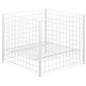 Wire dump bins with grid design