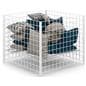 Wire dump bins for bulk merchandise
