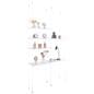 Glass shelves for SMHGSET4 cable shelving system with 24 inch sizes