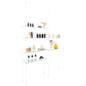 Glass shelves for SMHGSET4 cable shelving system with customizable height installation