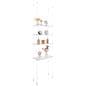Cable suspended shelves with modular design