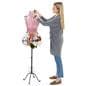 Wire dress form with maximum height of 67 inches