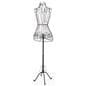 Wire dress form with black powder coated finish