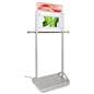 Mobile garment rack with digital sign and Android 7.1 operating system