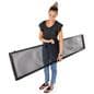 Hinged mesh retail display screen with portable design