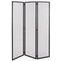 Hinged mesh retail display screen with three 15 inch wide by 72 inch tall panels