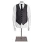 Male mannequin torsos with square metal base