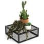 Iron mesh cube storage riser with 100 pound max weight capacity