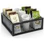 Iron mesh cube storage riser with hollow bottom