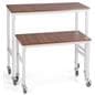 Nesting Table Set with Caster Wheels