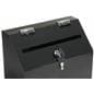 Black Recycled Acrylic Suggestion Box with recycled features