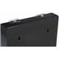 Black Recycled Acrylic Suggestion Box with eco-friendly features