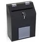 Black Recycled Acrylic Suggestion Box with 1 Pocket